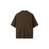 Customellow Brown Soft Half Sleeve Cardigan Cwwam25311brx