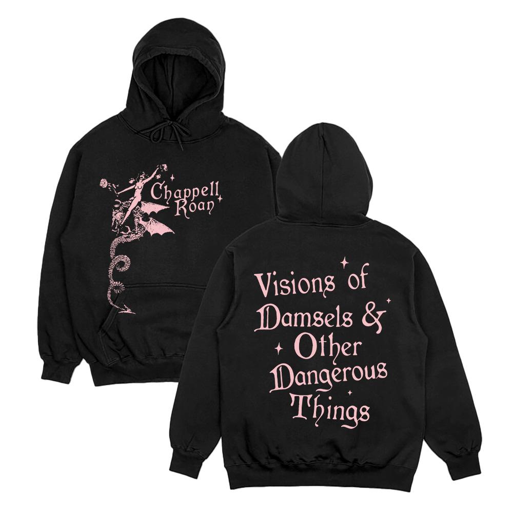

Dangerous Things Show Hoodie Chappell Roan Harajuku Hip Hop Pullover Tops Sweatshirt Long Sleeve Y2K Women Men Streetwear Casual S чорний