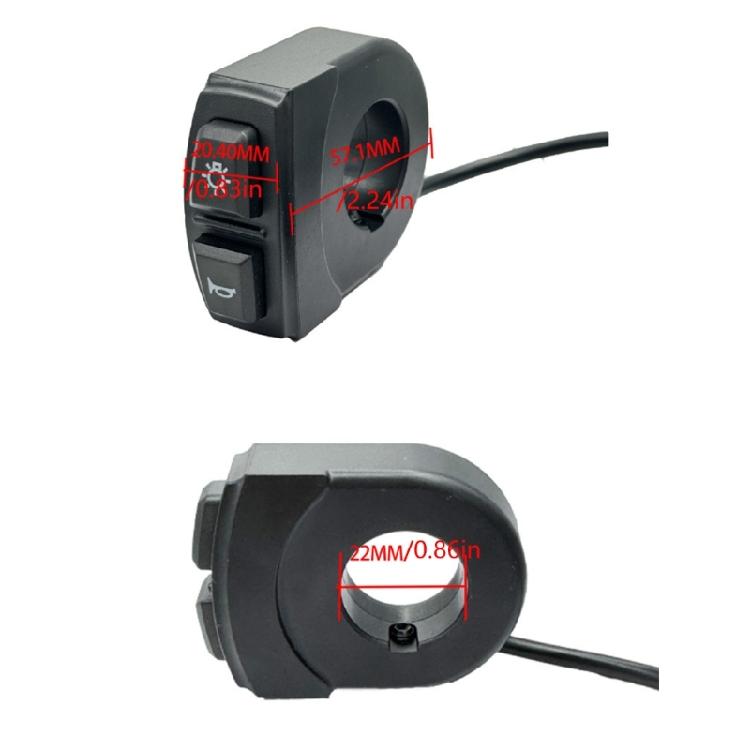 Durability Scooter Handlebars Button High Low Speeds Control Electric Bicycles Accessory Bike Light And Horn Switches