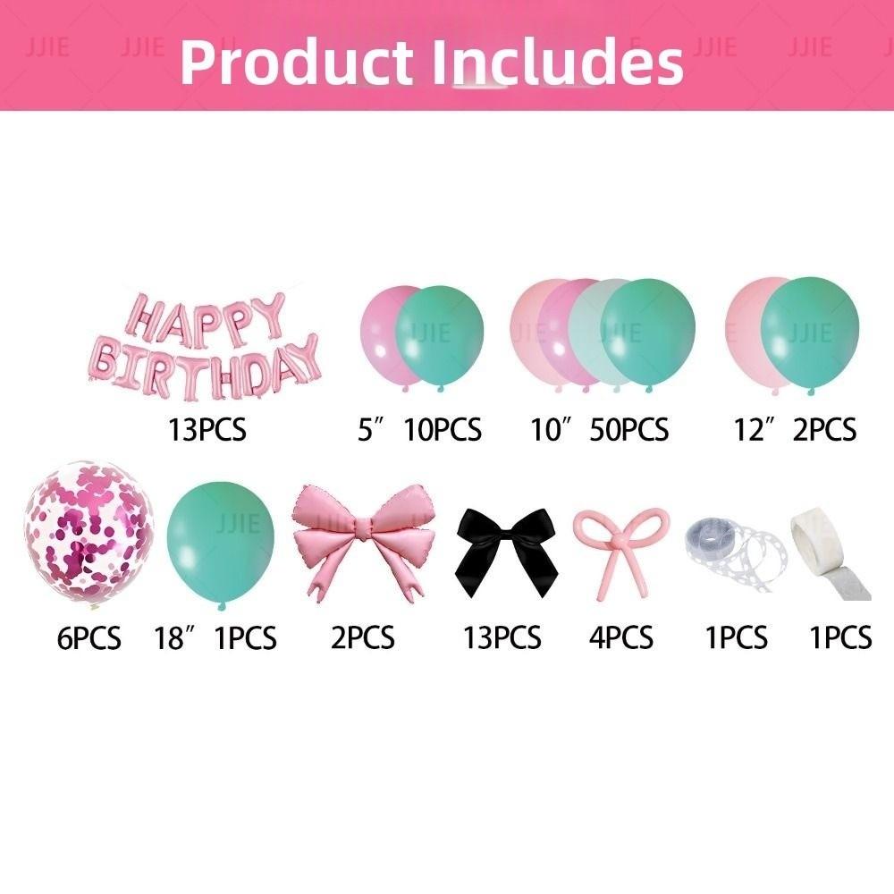 Latex Balloon Arch Happy Birthday Balloons Background Wall Party Ornament