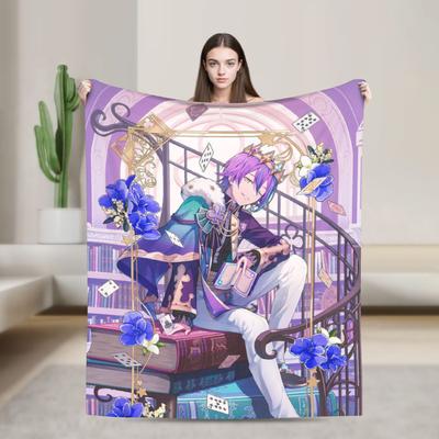 Super Soft Rui Kamishiro Throw Blanket Premium Fleece Flannel Lightweight Wonderlands X Showtime Bed Blanket Cozy Warm Blankets