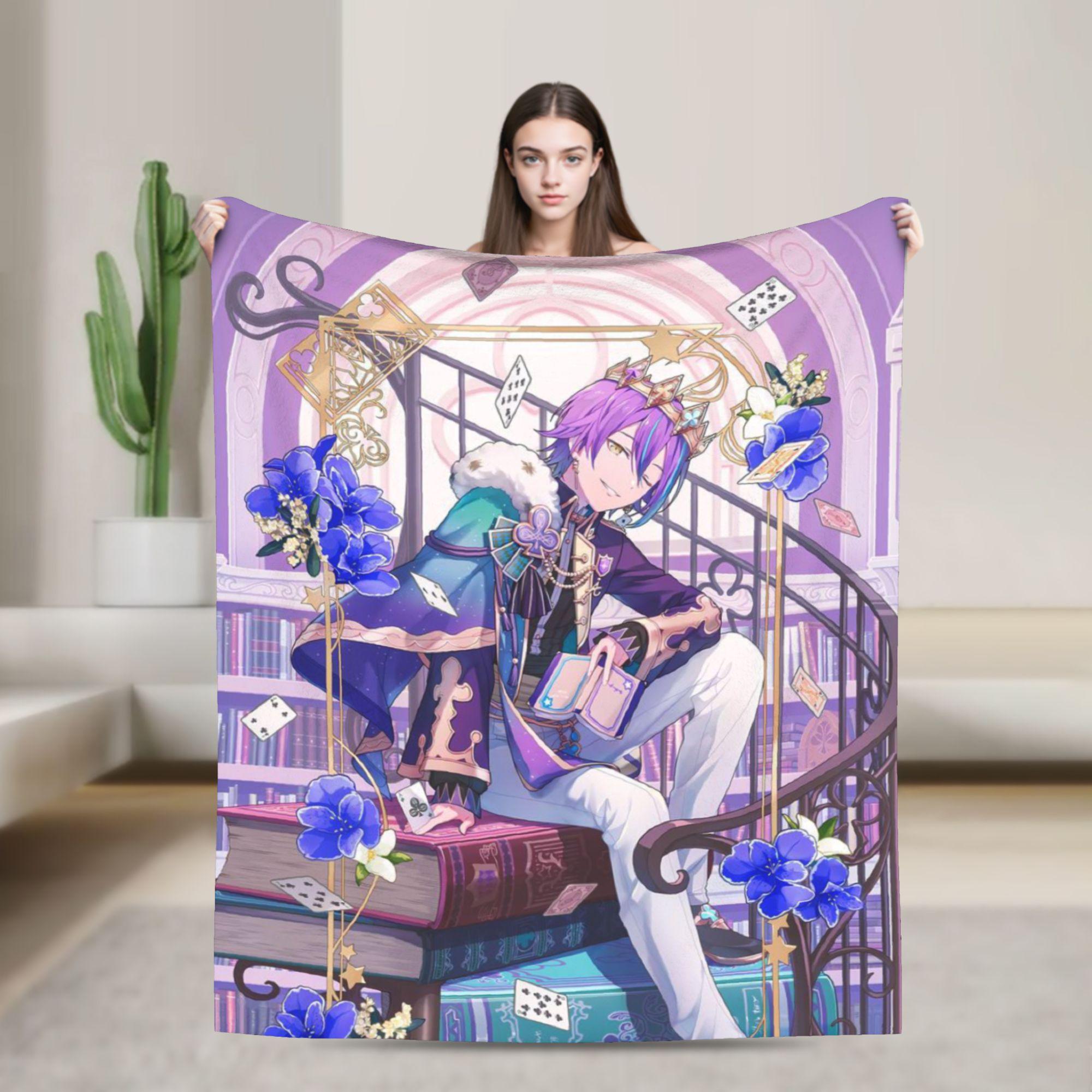 

Super Soft Rui Kamishiro Throw Blanket Premium Fleece Flannel Lightweight Wonderlands x Showtime Bed Blanket Cozy Warm Blankets 130x150cm