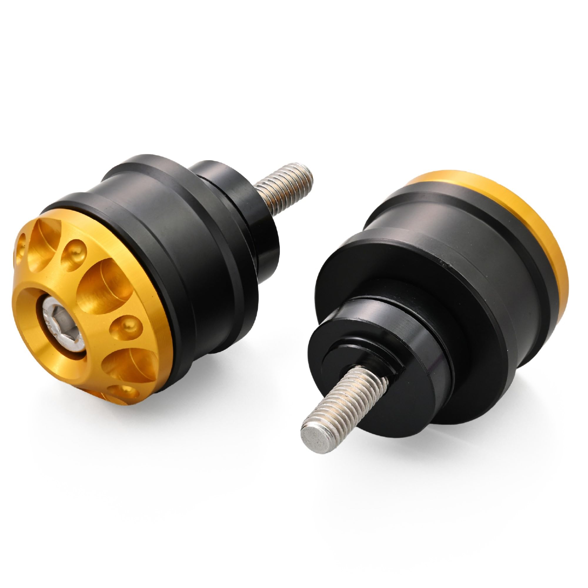 

Daytona 48993 Aluminum Billet Motorcycle Bar End for Honda (M6) Middle Weight Bar End Fine Cut Gold