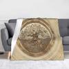 Tree of Life Yggdrasil Blanket Flannel Autumn Valhalla Viking Breathable Super Soft Throw Blankets for Bedding Office Bedspread