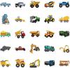 50pcs Transportation Vehicle Truck Stickers Decals for Kids Toddlers Boys Girls, Cartoon Vehicle Vinyl Stickers for Water Bottle Laptop Skateboard