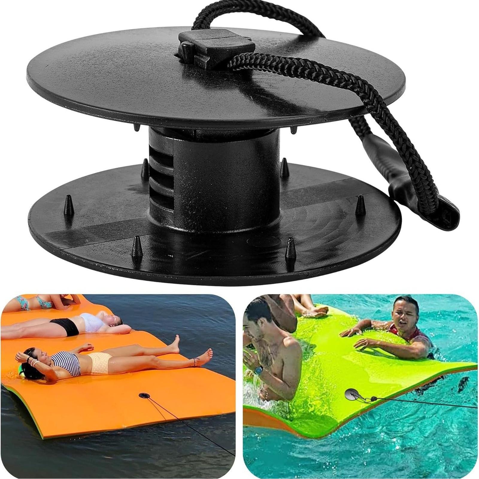 

Floating Mat Tether Kit,Floating Water Mat Tether Kits,Portable Floating Mat Grommet Kit,Floating Mats Pad Accessories for All Foam Water Pads one size чорний