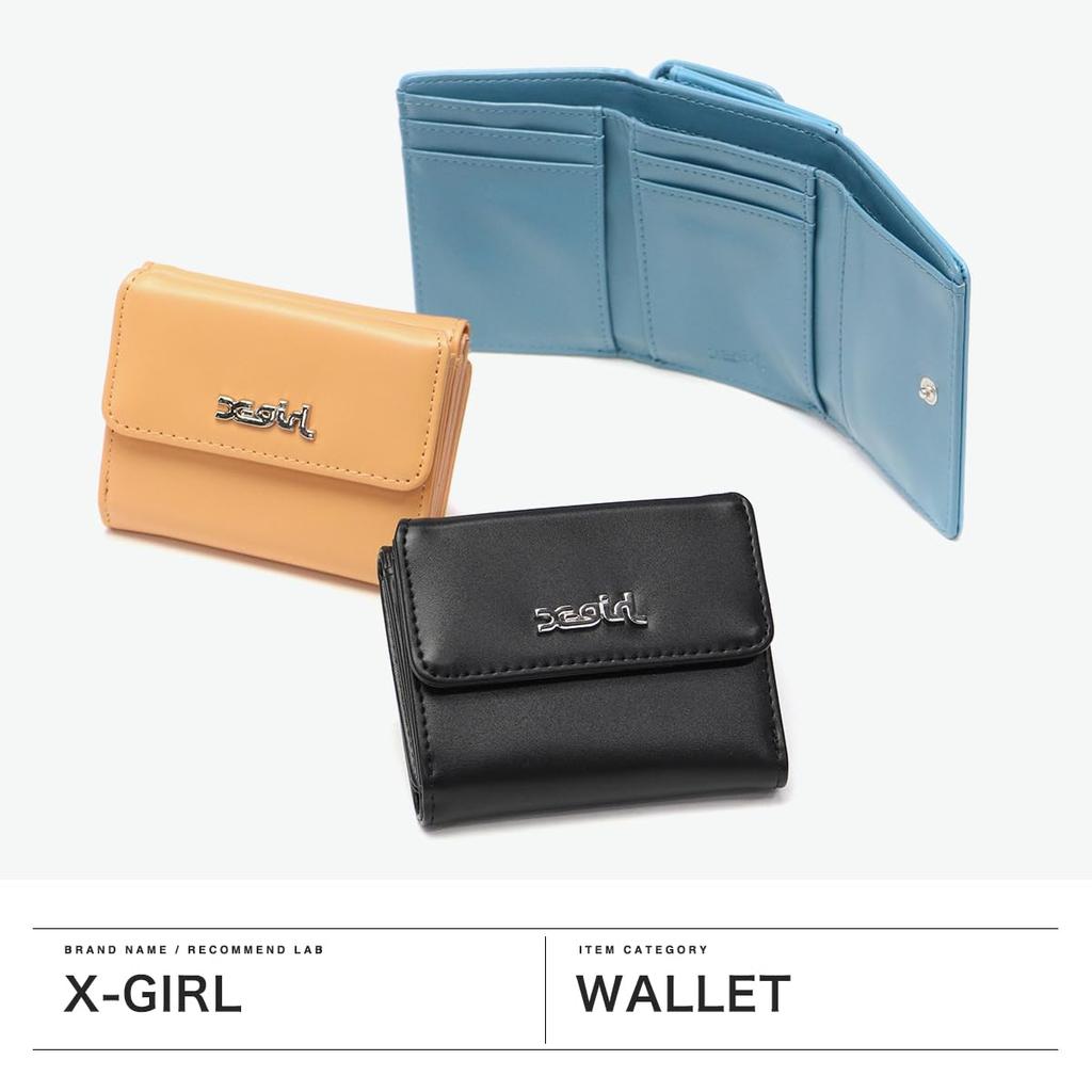 [X-girl] Faux Leather Mini Wallet 105251054004 Blue One Size