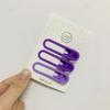 3 Piece Candy Color Hair Clip Set Star Heart Rectangle Snap Barrette for Women Y2K