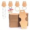 50pcs 12x5cm Key Display Card Jewelry Stand Tag For Keychains Scrunchies Holder Supplies Organizer Packaging Small Businessess