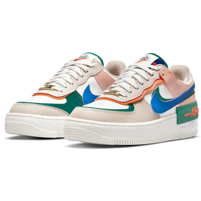 Nike Air Force 1 Shadow 'Sail Signal Blue Green' Women's Sneakers CI0919-109
