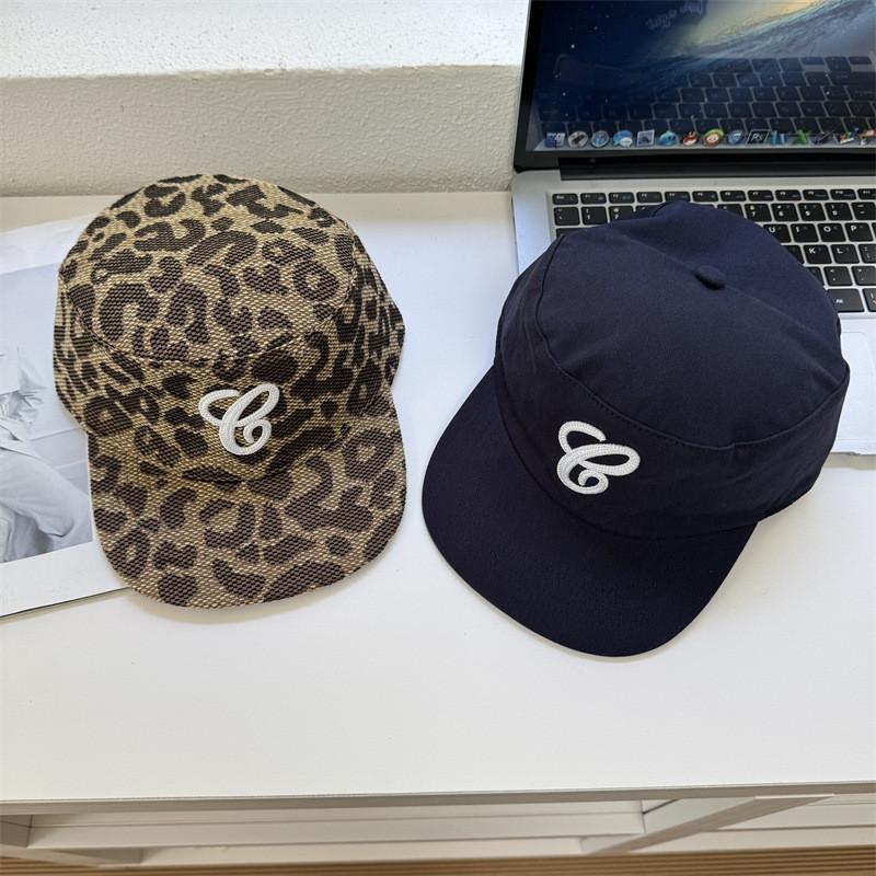 Vintage Leopard Embroidered Baseball Cap With Wide Brim For Casual Men Women Sun Protection