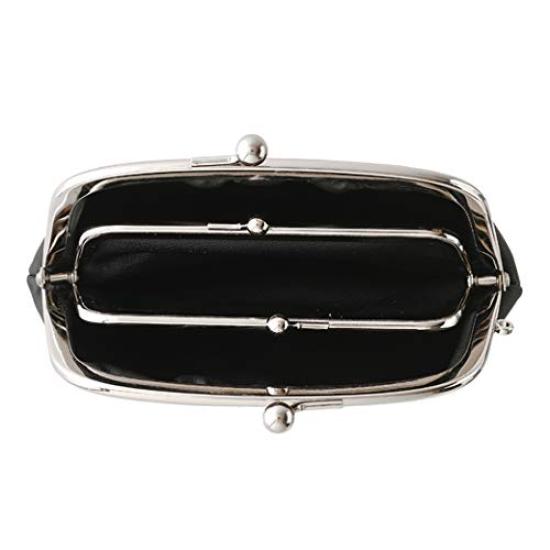 Matsunoya Cowhide Parent-Child Purse, Black [HD3112]