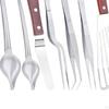 Plating Tool Set Cooking Tweezers Scrapers Easy To Use Culinary Precision Tongs for Household