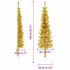VidaXL Demi Sapin de Noël Artificiel Mince avec Support Arbre de Noël Décoration de Vacances Ornement de Noël Décoration de 344589