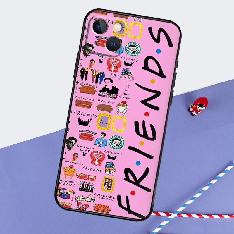 Friends TV Phone Case For iPhone 16 Pro Max 11 12 13 14 15 Pro Max Mini XR 16 15 Plus 16e Cover Shell