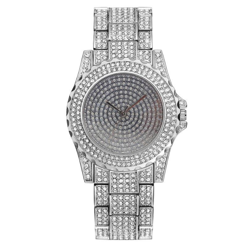 Fashion Full Diamond Women S Watch Women S Watch Quartz Watch Quartz Watch серебряный