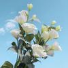 5 buc Buchet Lisianthus de simulare europeană pentru decorarea casei floare floare falsă floare de mătase sufragerie masa de sufragerie aranjament floral