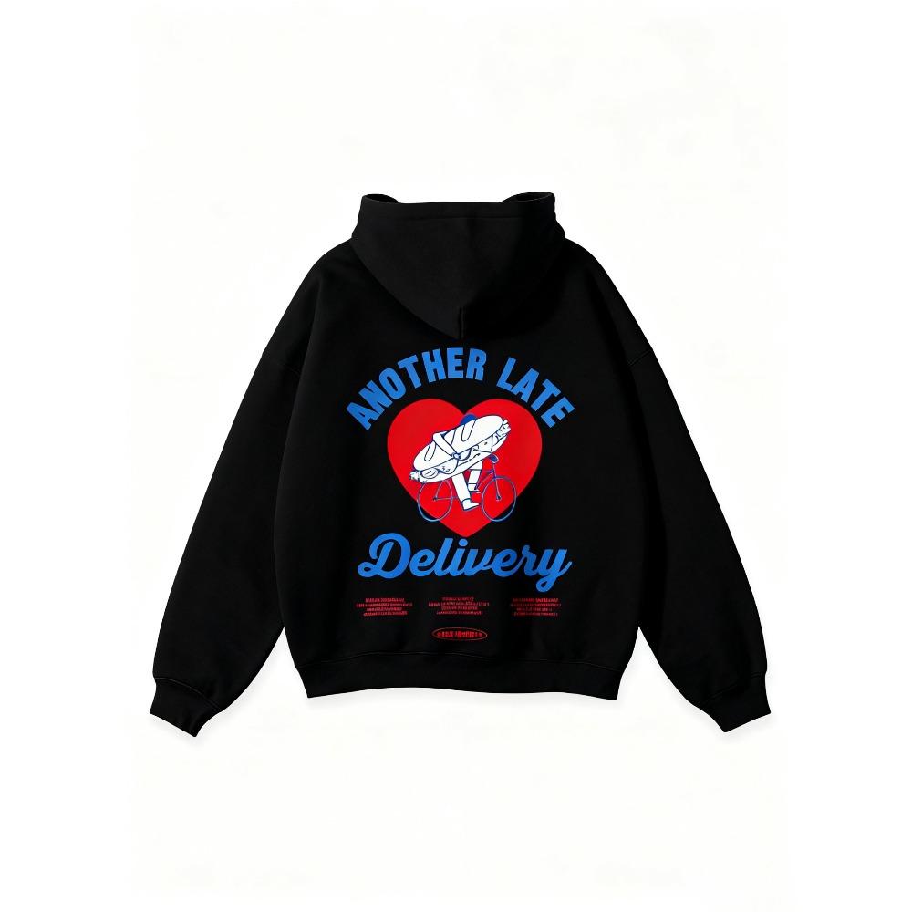 2025 New Style Best-selling Another Late Delivery Hoodie Men s Fashion Trend Sweatshirts Autumn Winter Casual Loose Pullovers S