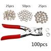 Druckknöpfe Befestigungsset 9,5 mm Metall Fünf-Krallen Druckknöpfe mit Befestigungszange Presswerkzeug DIY Handwerk Kleidung Taschen