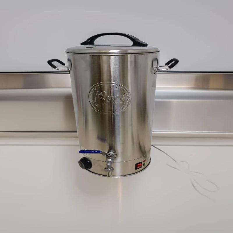 Electric Stainless Steel Double-Layer Insulated Water Boiler and Soup Brine Pot for Commercial Use 27x55 cm Double Layer