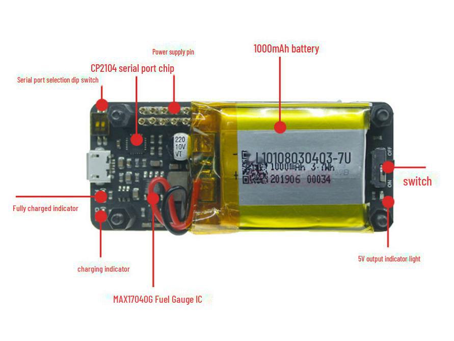 Raspberry Pi Zero UPS Lite: Mobile Power Supply with I2C MAX17040 Power Detection and Indicator