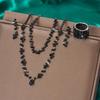 Versatile Rhinestone Jewelry Set: Necklace, Bracelet, Earrings & Ring