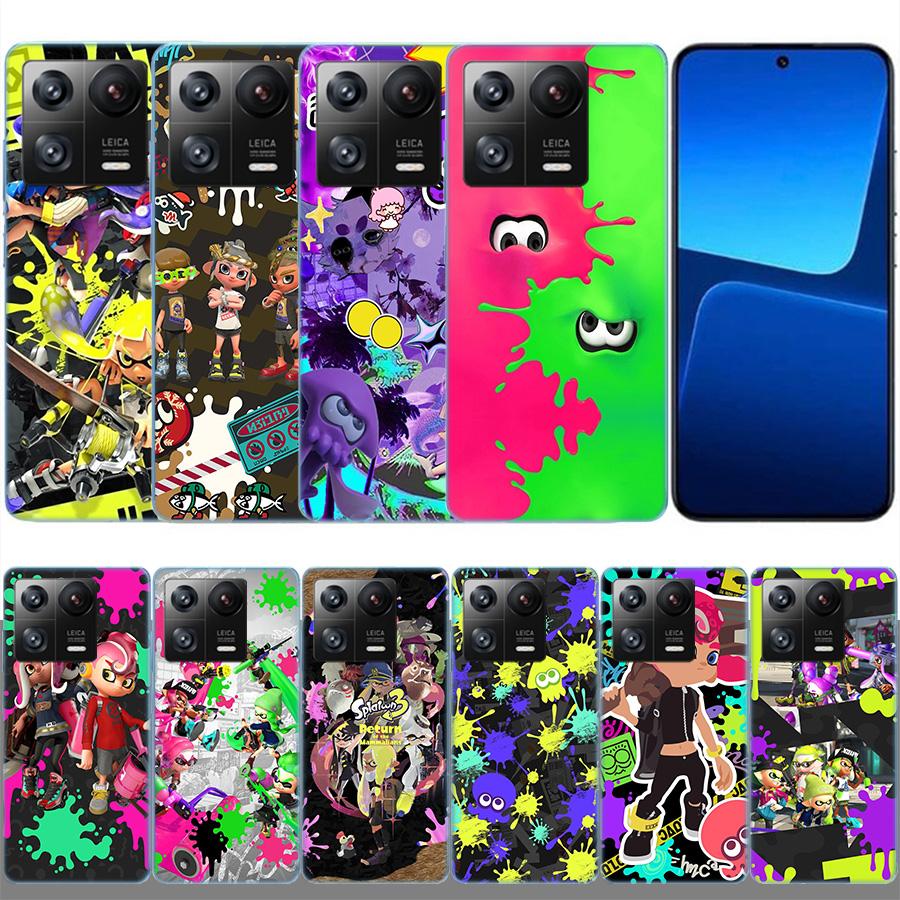 Game S-Splatoons Phone Case For Xiaomi Poco F7 Ultra X7 X6 M8 M7 M6 M4 M3 Pro X4 Mi 15 15T 14 14T 12T 12S 10T Pro 12 11 Lite Cov