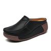 Summer Wedges Shoes Platform Slippers Women Genuine Leather Black White Thick Sole Casual Comfort Slides Woman