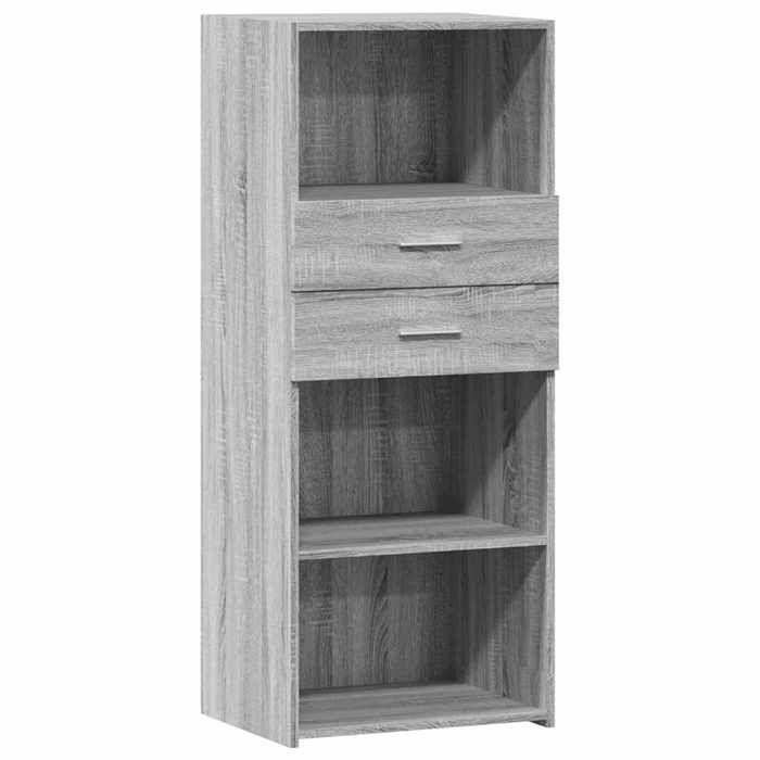 VidaXL Highboard Sonoma Grey 50x42.5x124 Cm Engineered Wood, Sideboard, Cupboard, Side Cabinet, Cabinet, 846178
