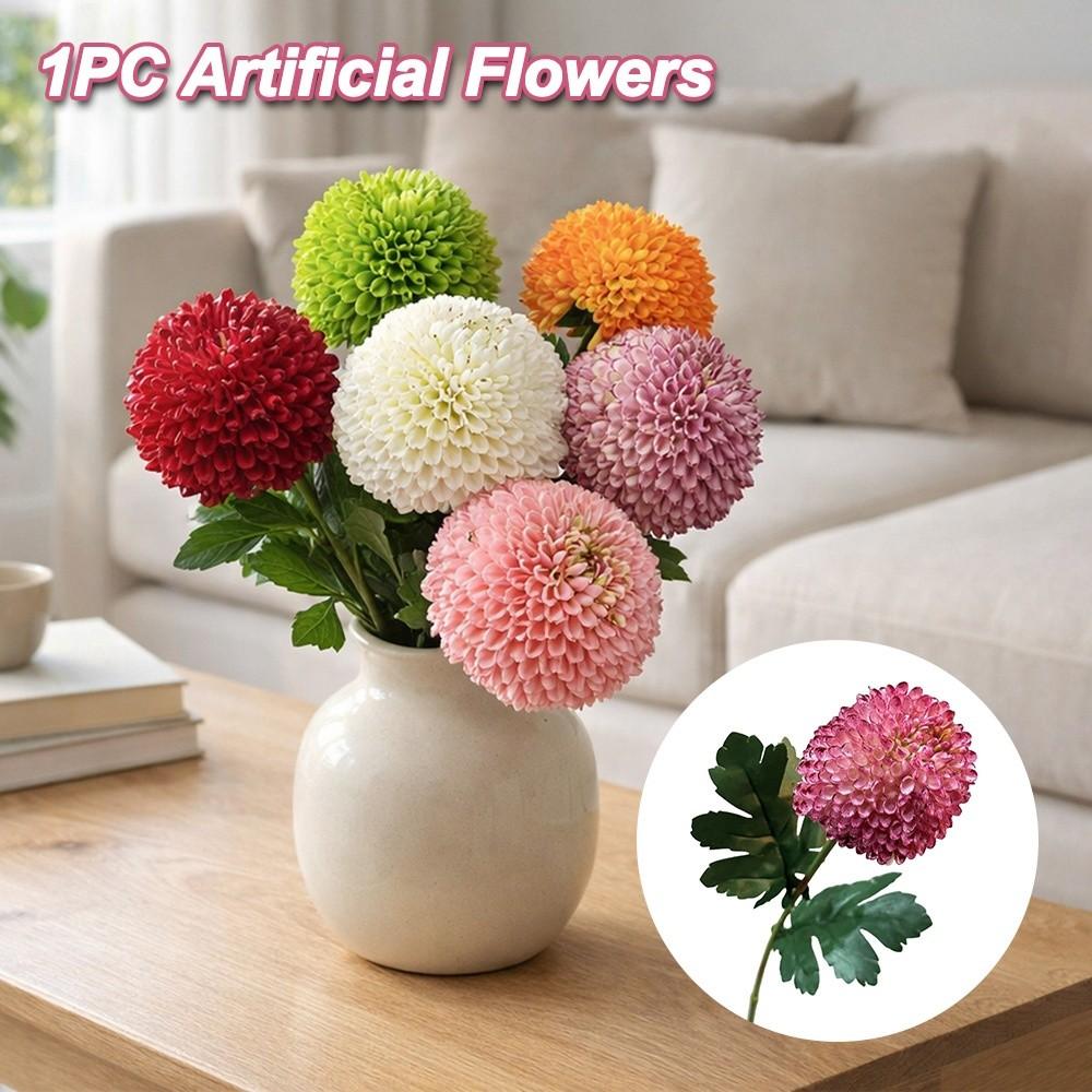 Green Flower Fake Flower Ball Onion Ball Branch Hydrangea Home Decoration  Hotel Decoration