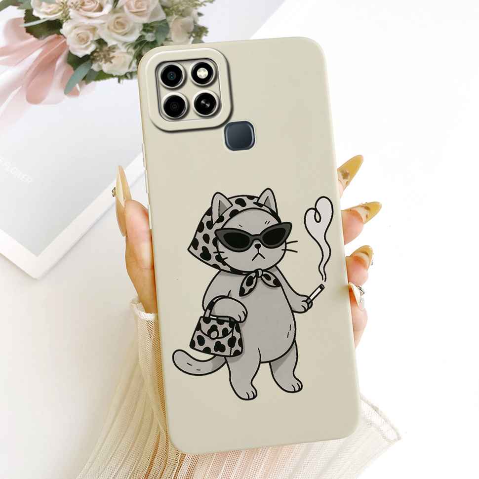 For Infinix Smart 6 2021 Case X6511 Cute Cat Butterfly Cover Silicone Soft Phone Cases For Infinix Smart 6 Smart6 Back Cover