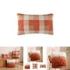 Pillowcase Only Luxurious Plush Gradient Orange Sheepskin Throw Pillow Cover Modern Minimalist