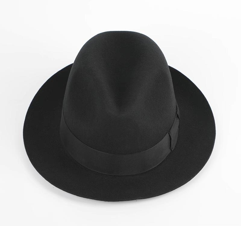 

High Quality Large Size Wool Fedoras Hats British Retro Panama Hat Big Brimmed Top Hats Big Head Tibetan Style Jazz Hat 54-62cm 56-58cm чёрный