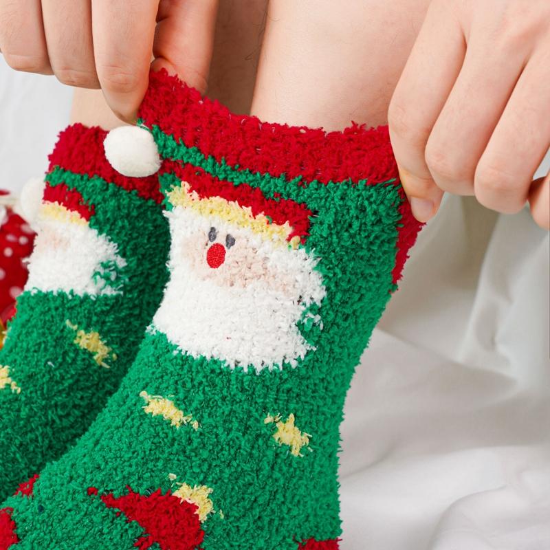 Christmas Socks Funny Elk Snowman Santa Claus Candy Bar Socks Woman Socks Socks Christmas Gift Socks