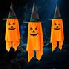 Reused Halloween Party Decorations Cute Hanging Decor, Pumpkin Ghost Pendant with Supplies Wizard Hat, Spooky Witch Ornament for Home Decorative