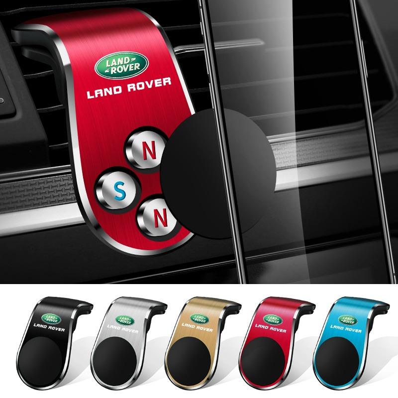 1x Auto Magnetischer L-förmiger Auto-spezifischer GPS-Handyhalter Emblem für Land Rover Discovery Range Rover Evpque Defender Auto Brillenhalter Rover L322 L405