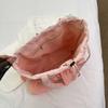 2026 New Fresh Style Canvas Women's Bag with Cake Skirt Design Casual Single Shoulder Princess Skirt Cloth Bag Fashionable