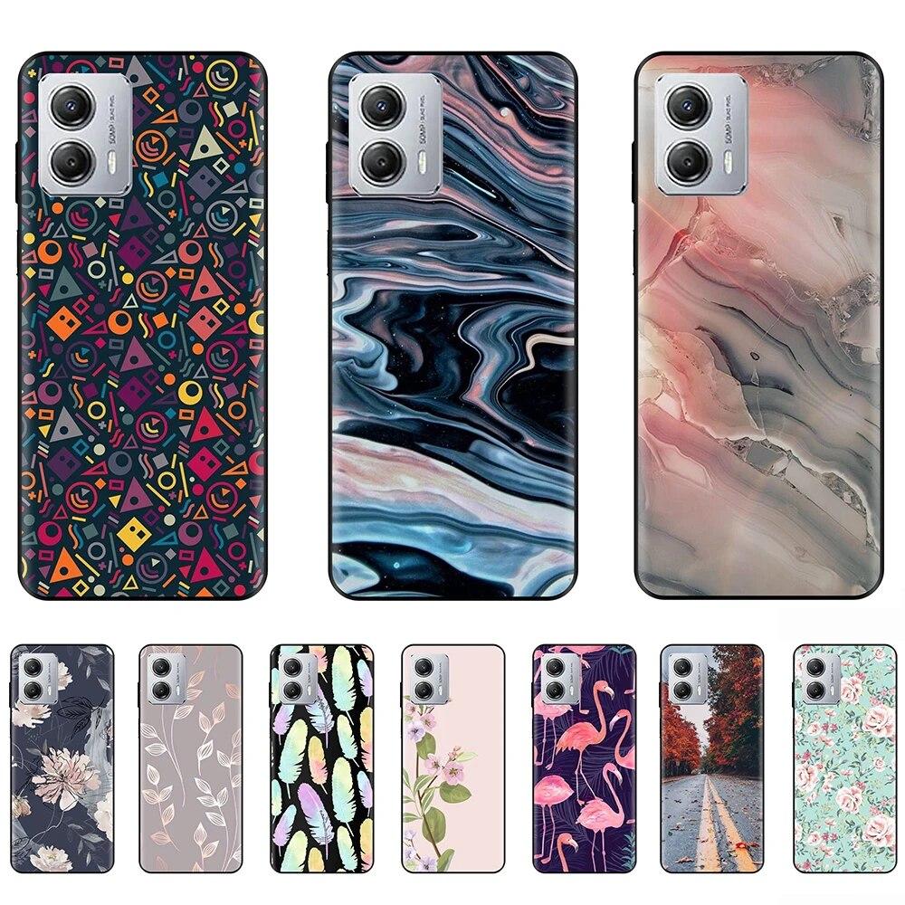 

Силиконовый чехол для Motorola Moto G53 5G, ультратонкий чехол с милым мультяшным животным для Moto G53 XT2335-2, черный чехол, бампер из ТПУ, 6,5 дюйма MotoG53-Y42-Style1