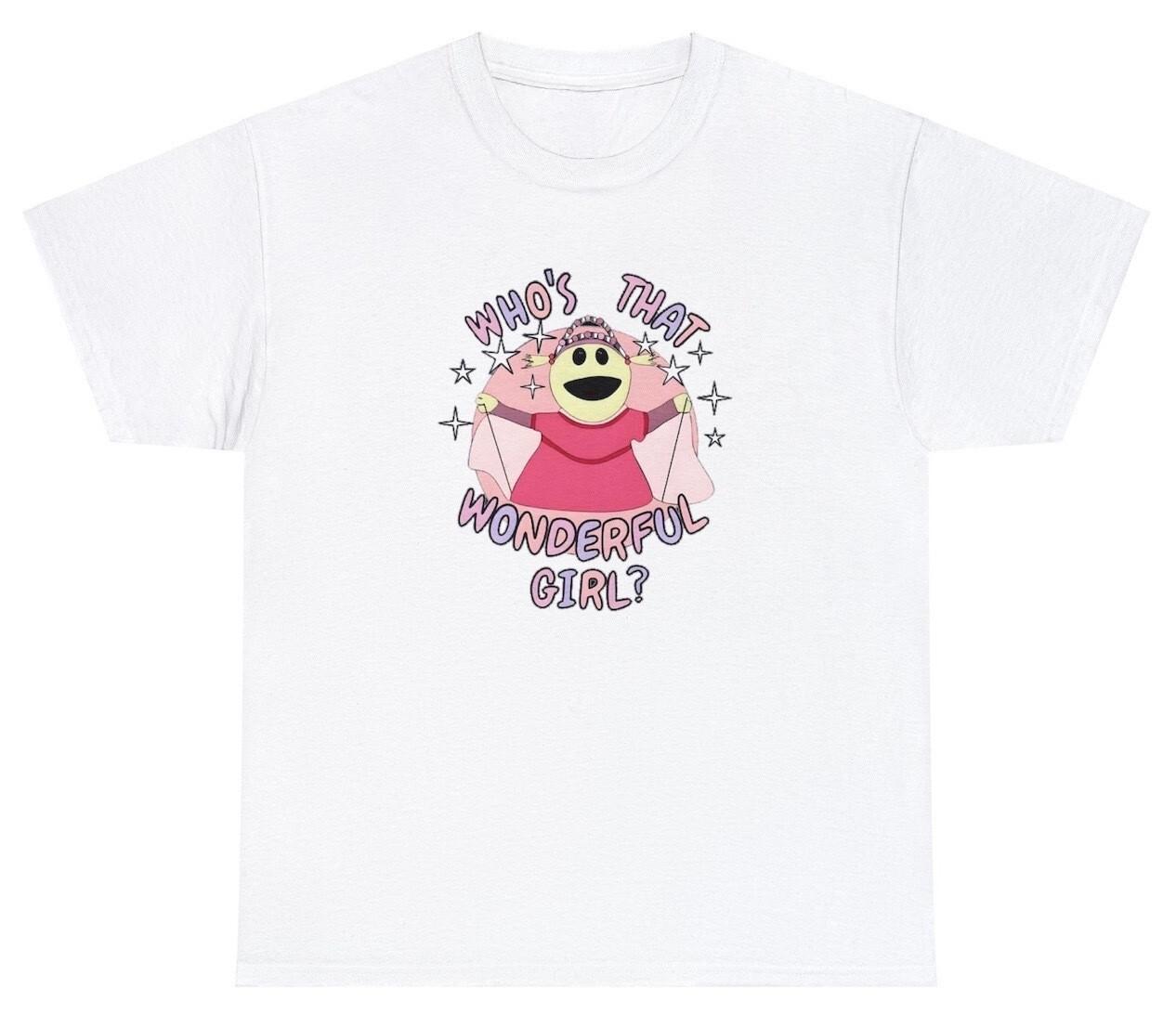 Who s That Wonderful Girl Mona Nanalan T Shirt Funny Cartoon Princess Lover Tee XL