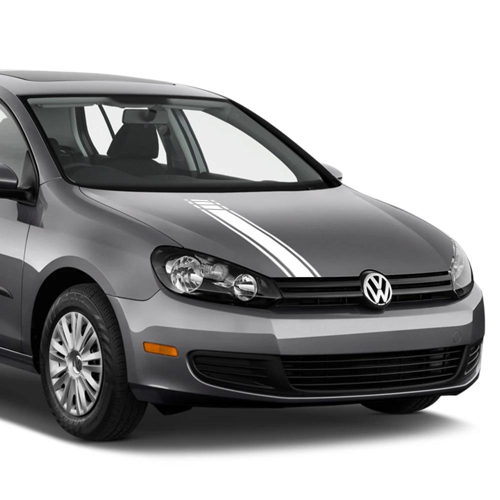 Car Hood Racing Style Sticker For Volkswagen VW Golf 8 7 5 6 R GTI MK8 MK7 MK5 MK6 MK4 Vinyl Film Decor Decals Auto Accessories Da7