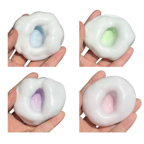 Shapeable Stress Ball Toy Anxiety Relief DIY Squeeze Ball Sensory Toy Portable Soft Stretchy Moldable Ball Pinch Fidget Toy Party