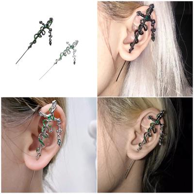 Multipurpose Dark Snake Ear Hook Featuring Sturdy Alloy Materials Portable for Music Festivals and Parties Supplies
