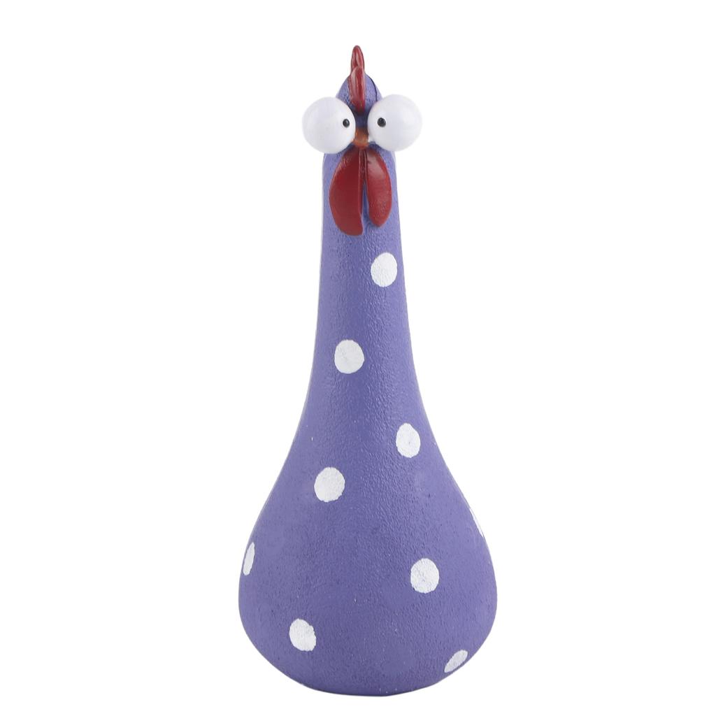 Chicken Statue Long Neck Microlandschaft Hand Crafted Resin Animal Garden Statues for Garden Yard
