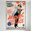 Arsenic and Old Lace Vintage Movie Poster Metal Tin Sign, Gary Grant Funtime Capp Artwork, 1940s Comedy Horror Wall Decor for Ba
