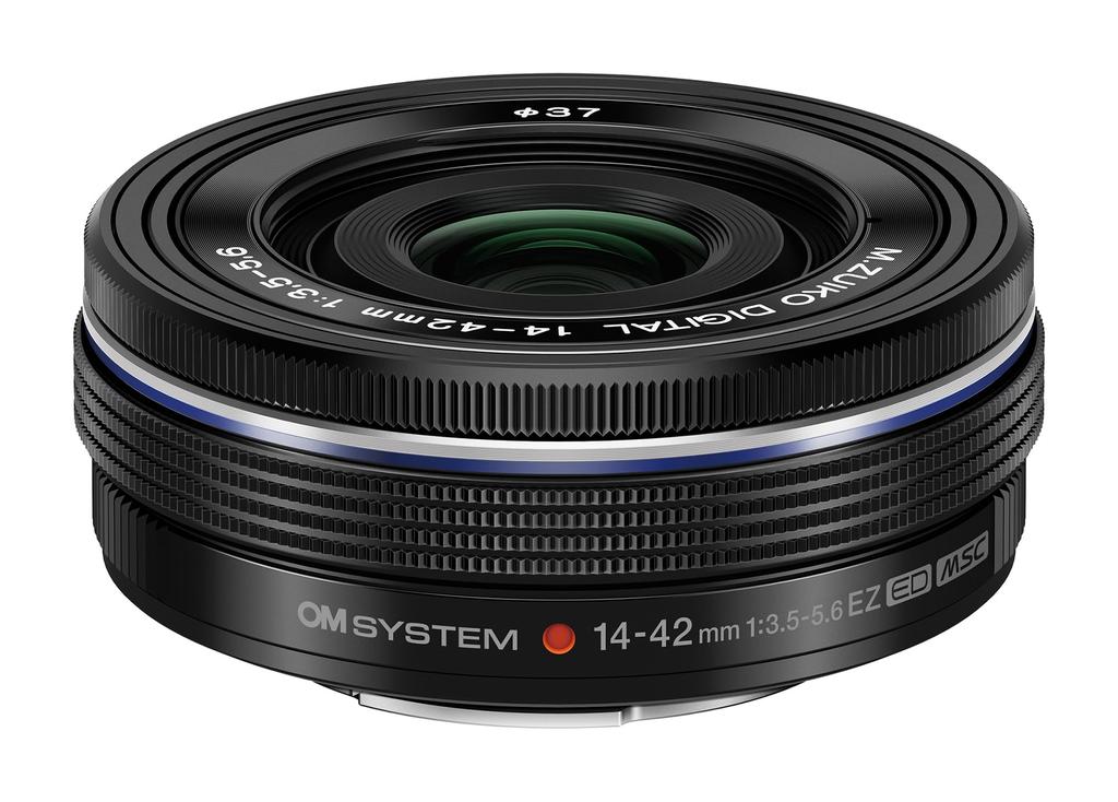 Olympus OM SYSTEM M.Zuiko Digital 14-42mm F3.5-5.6 EZ Compact Zoom Lens Black Micro Four Thirds System
