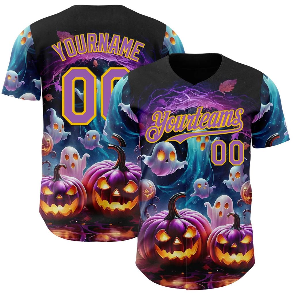 Custom Baseball for Halloween, Unisex Sports Top for Men and Women