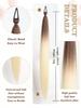 Synthetic Ponytail 1 Pack Braid Extension, Full of  Color Ponytail Extension, with Elastic Tie Straight Tube Sleek Wrap Extension Hair