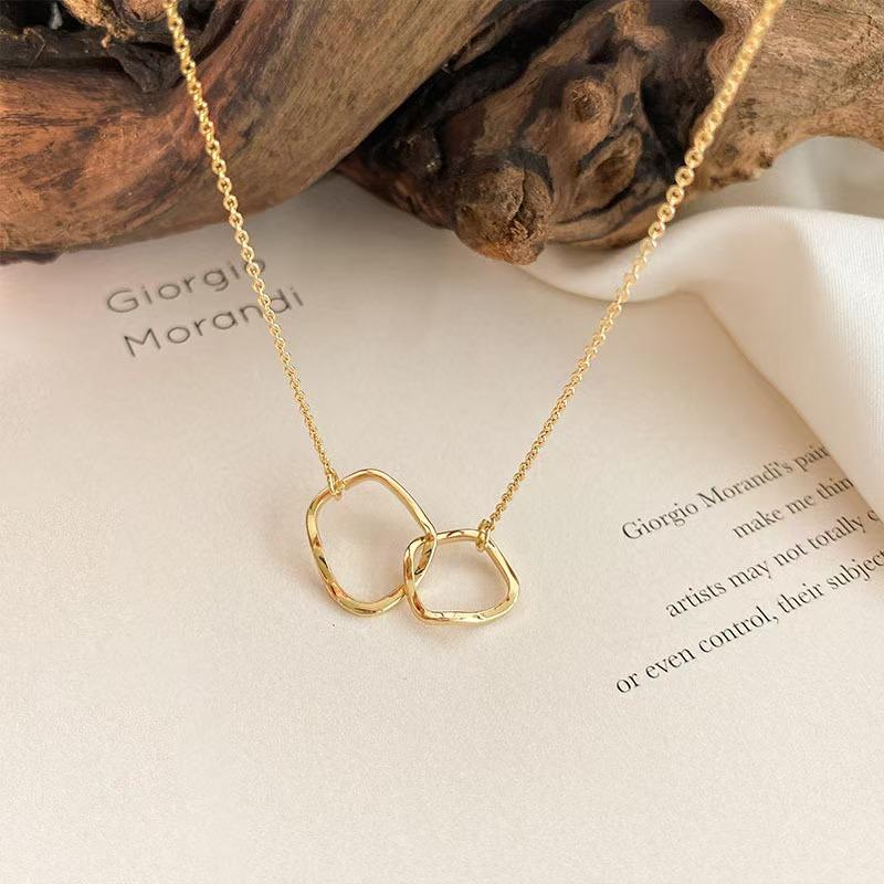 

Модные элегантные ювелирные изделия, хрустальный круглый кулон, креативное винтажное золото, уникальное женское модное ожерелье разной формы, оптовая продажа