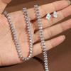 3Pcs/set Elegant Cubic Zirconia Jewelry Set Zirconia Wedding Accessories Set  Bride