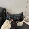 Chic Double Pocket Decor Handbag Shoulder Bag, Suitable for Parties, Outing, Vacations, Shopping, Daily Use, Elegant Ladies Bag